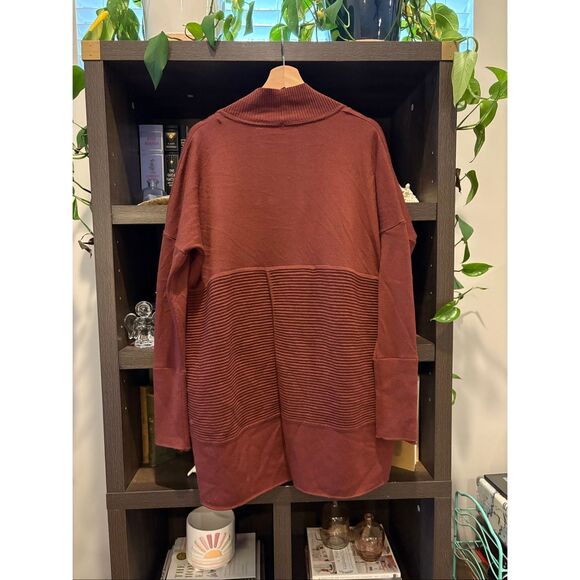 Lululemon Sit In Lotus Wrap II Merino Wool Cardigan Sweater Size 8 - Picture 2 of 10